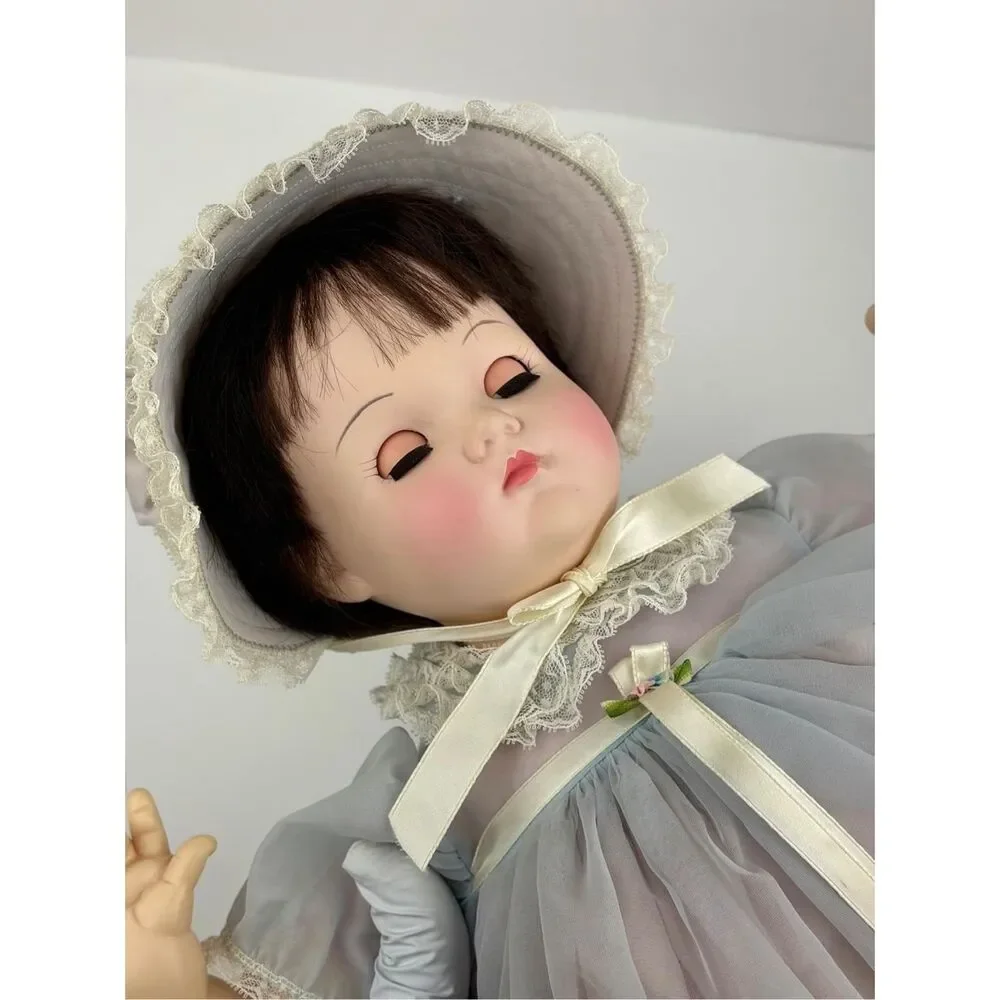 1973 Madame Alexander Mommies Pet Baby Doll Bonnet Dress - Never Played With 19